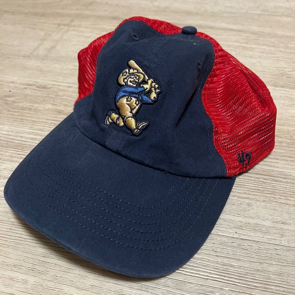 Frisco‎ Roughriders MILB 47 Brand Mesh OFSM Hat Blue Red Texas Stretch Fit
